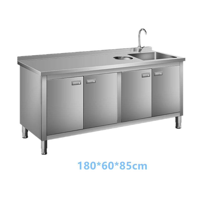 Custom Multi-functional Stainless Steel Kitchen Workstation with Adjustable Height Legs and Heavy-Duty Capacity