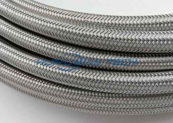 Lightweight Metal Braided Hose , Stainless Steel Overbraid Hose Covering
