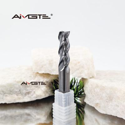 Customized Smooth Chip Evacuation Low Helix Flat End Mill for Aluminum