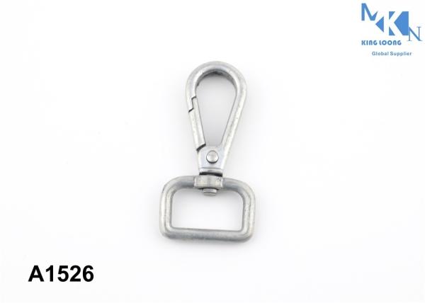 Flexible Zinc Alloy Metal Snap Clips / Die Casting Dog Snap Hook