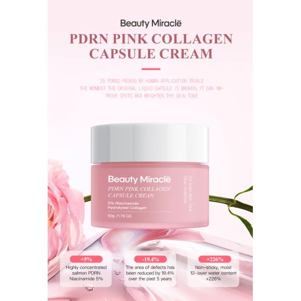 Collagen Capsule Cream Organic Luxury Face Whitening Cream Shea Butter OEM Black Spot Remover Moistorizer