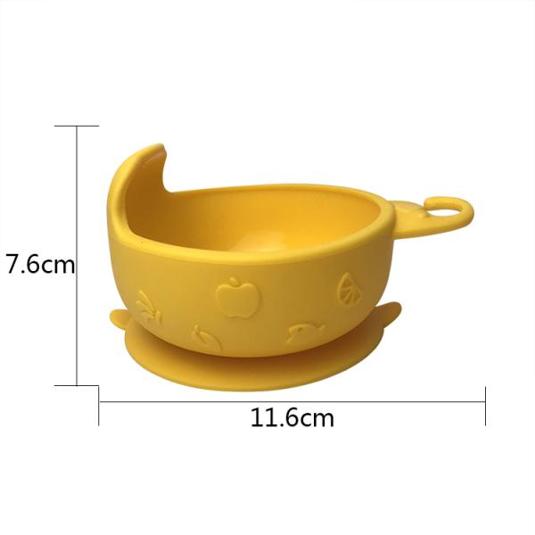 Animal Deer Shape Baby Silicone Bowls And Spoons BPA Free Customized