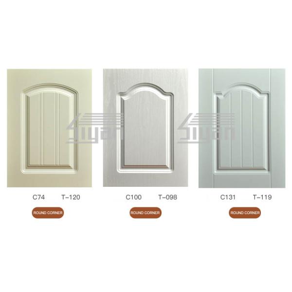 Round Corner Shaker Kitchen Cupboard Doors Carb2 Mdf Board Thermo Foil