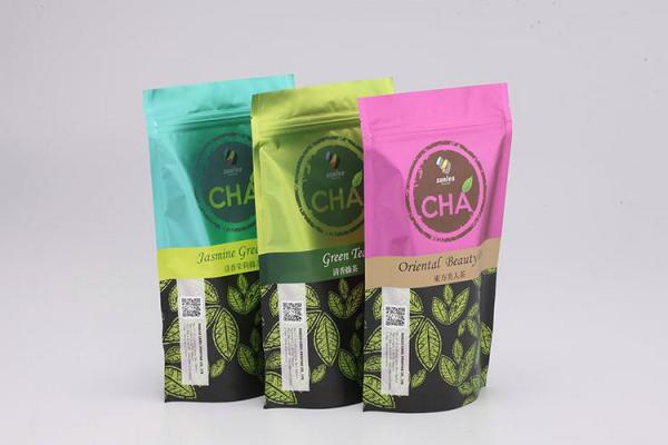 Food Packaging Zip Seal Plastic Bags , Digital Print Stand Up Pouch For Snacks Packing