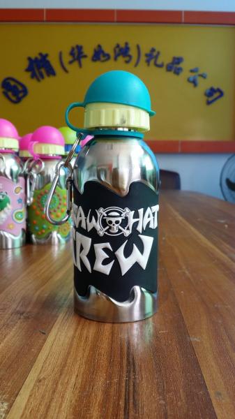 350ml 400ml children used 18/8 (304#) stainless steel bottle with dust cap