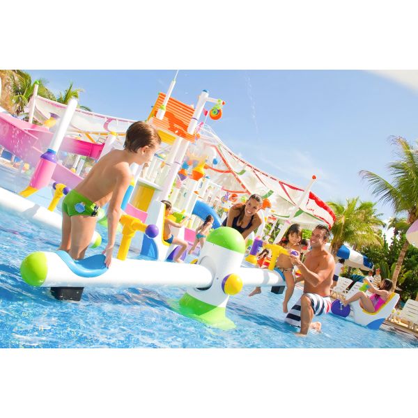 Waterpark Splash Pad Accessories Fiberglass Steel Water Slide Mini Water Park Equipment
