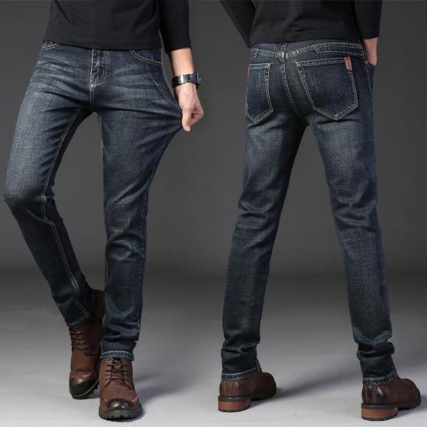 XMAMLON RTS Man Trousers Regular Jeans with Washed Craft and Windproof Technology