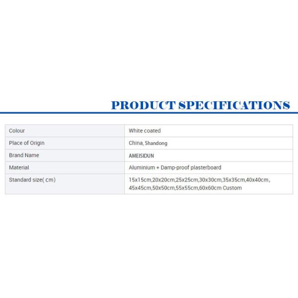 5-15 мм толщины Алюминиевая гипсовая доска потолок панель доступа для художественных потолков