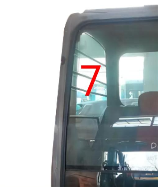 Bom lado de Cab Glass Right da máquina escavadora da estabilidade térmica vidro moderado grande
