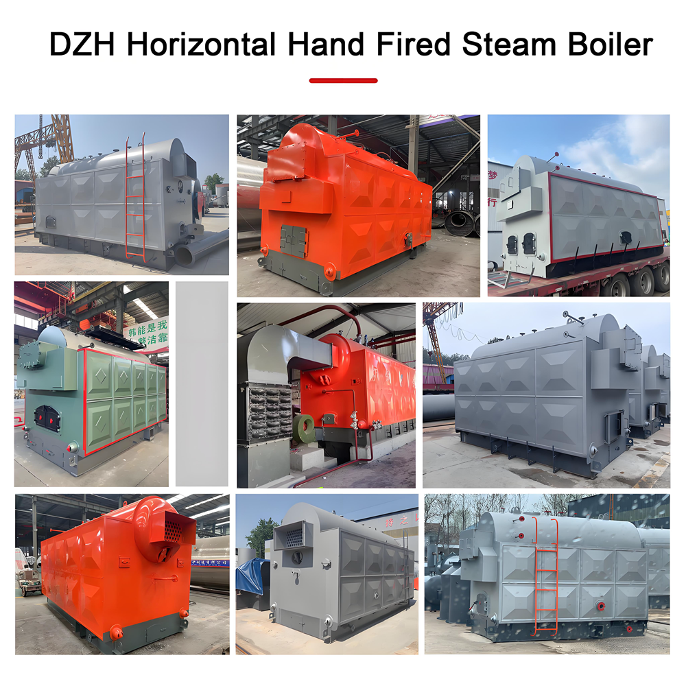 Industrial Biomass Horizontal Fire Tube Water Tube Steam Boiler 2T High Pressure