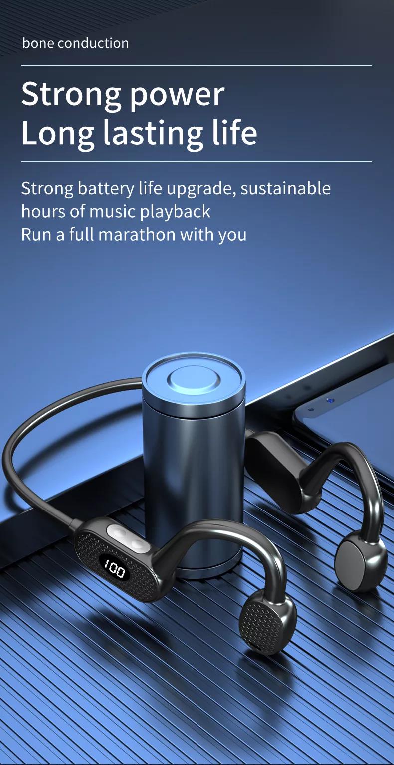 Наушники Bluetooth водоустойчивой костной проводимости беспроводные не в ухе