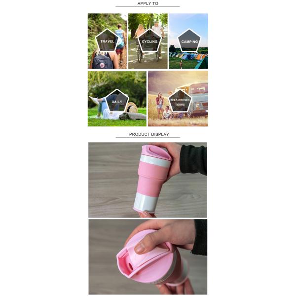 Lightweight Heat Resistant 400ML Silicone Travel Mug