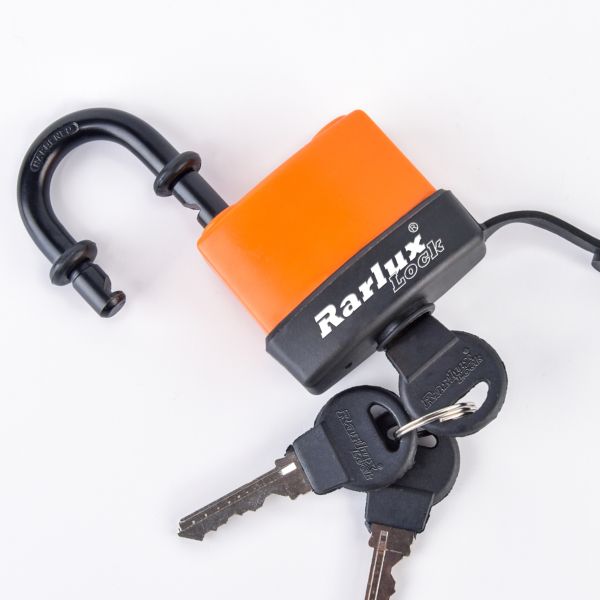 Rarlux FL1530 Waterproof Steel Padlock with Top Security Plastic Shell and Laminated Design Zhejiang Origin