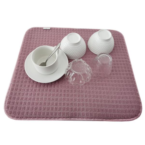200gsm tout le plat de Microfiber de polyester séchant Mat Kitchen Usage