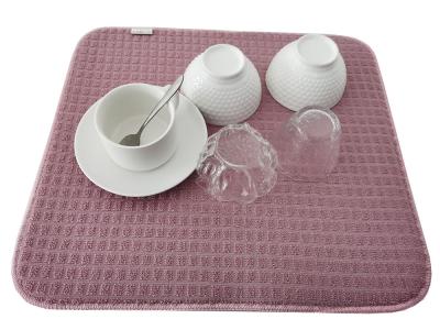 200gsm todo o prato de Microfiber do poliéster que seca Mat Kitchen Usage