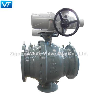 18 150LB WCB Body Valve Electric Actuated Full Bore Blowout Proof Stem
