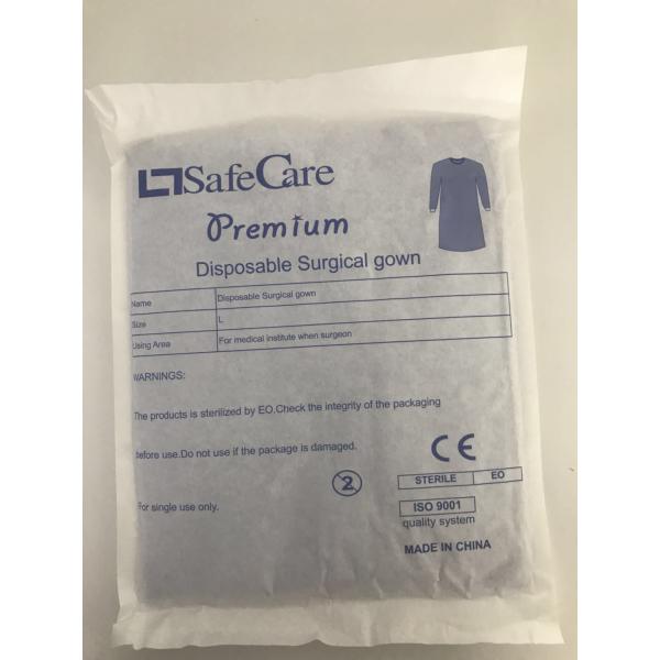 Disposable Surgical Gown for Hygienic Protection with EO-Sterile Anti-Blood Anti-Alcohol