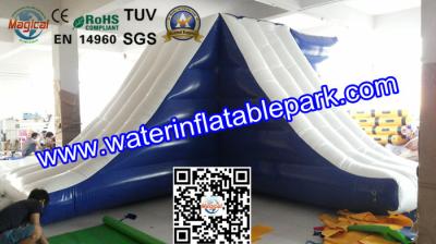 Lake Inflatable Floating Water Slide / Inflatable Water Games Float Climb And Slide