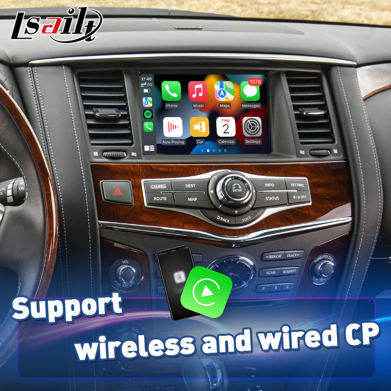 Экран дюйма HD Carplay 8 беспроводного андроида автоматический для Infiniti QX80 QX56 2011-2017