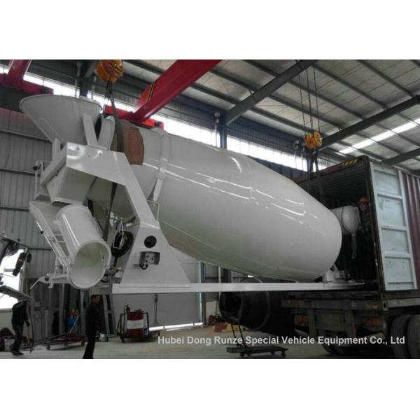 Compact Custom Truck Bodies 6 - 8m3 Concrete Mixer Truck Body With Italy Mixing Pump