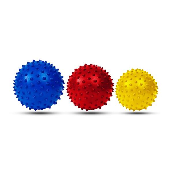 Spiky Massage Balls For Foot, Back, Muscles ，3 Soft To Firm Spiked Massager Roller Orb Set For Plantar Fasciitis