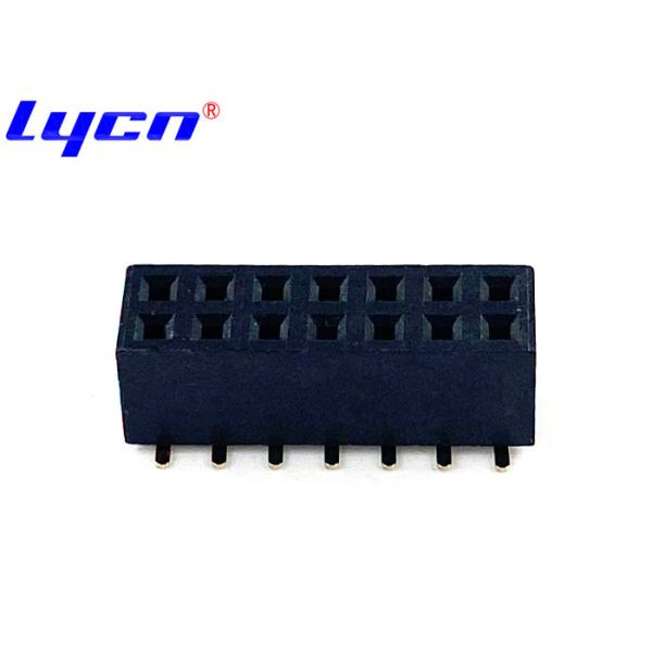 2.54mm Pitch SMT Female Header Connector Degree Of Heat Resistant 210s