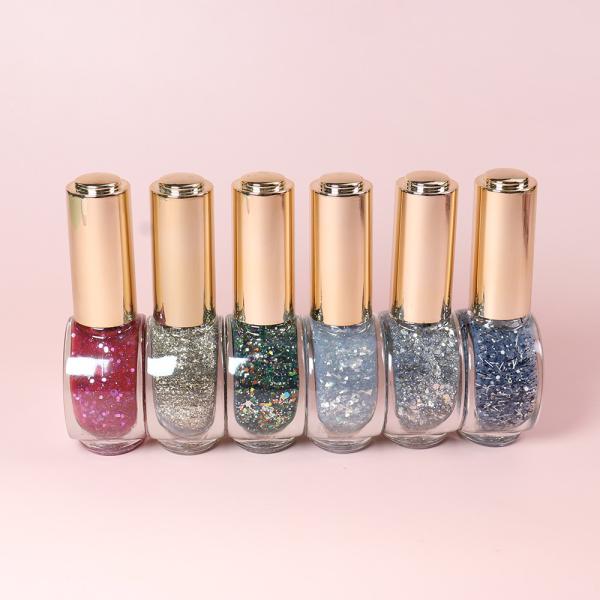 12 couleurs pures uniquement personnalisées Glitter respirant vernis à ongles pour salon d'ongles MSDS certifié 12 couleurs 12 couleurs 12 couleurs