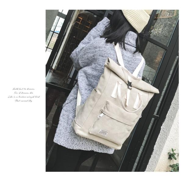 Produced and Hot sell the Handle of Canvas Backpack