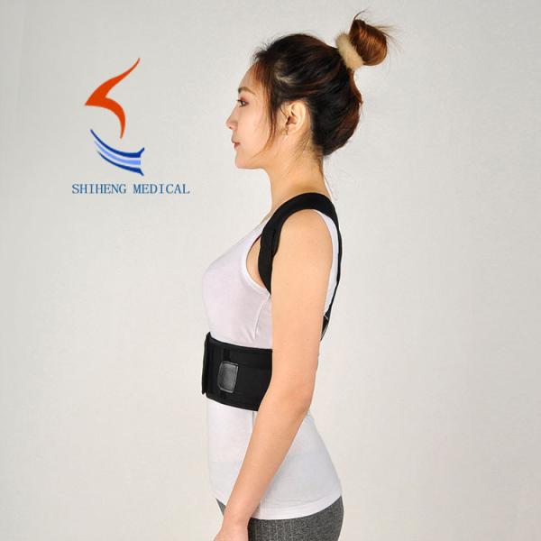 Hot selling high quality black back posture corrector clavicle brace