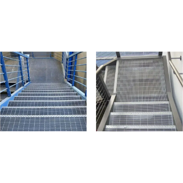 Heavy Duty OEM Factory Supply Non-Slip Galvanized Steel Grating for Stair Treads and Industrial Platforms
