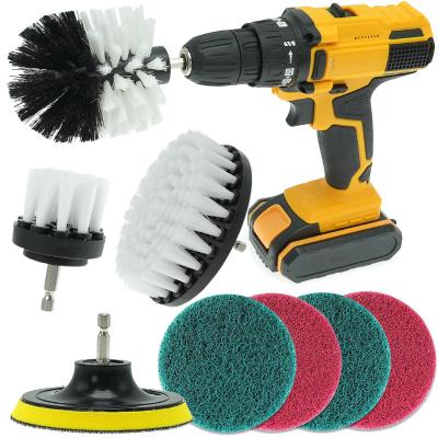 Grout Nylon Brush Drill Attachment Scrubber Self Adhesive