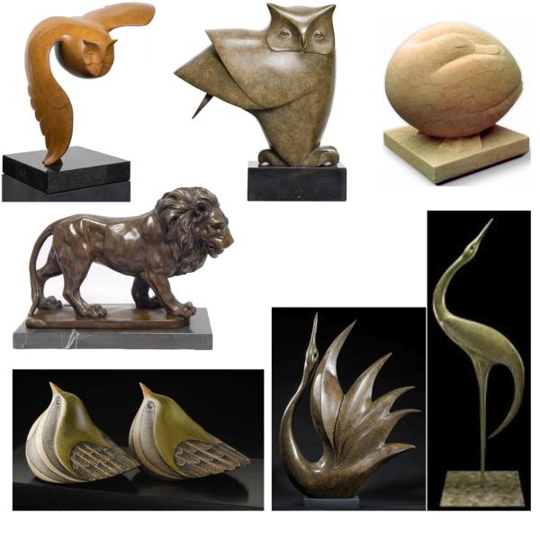 Custom Wire Animal Sculptures For The Garden , Surface Brushed Bronze Deer Statue