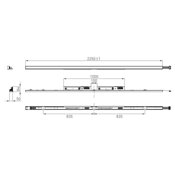 HT320 Luggage Rack Light for High-Speed Trains with 27.5W Power