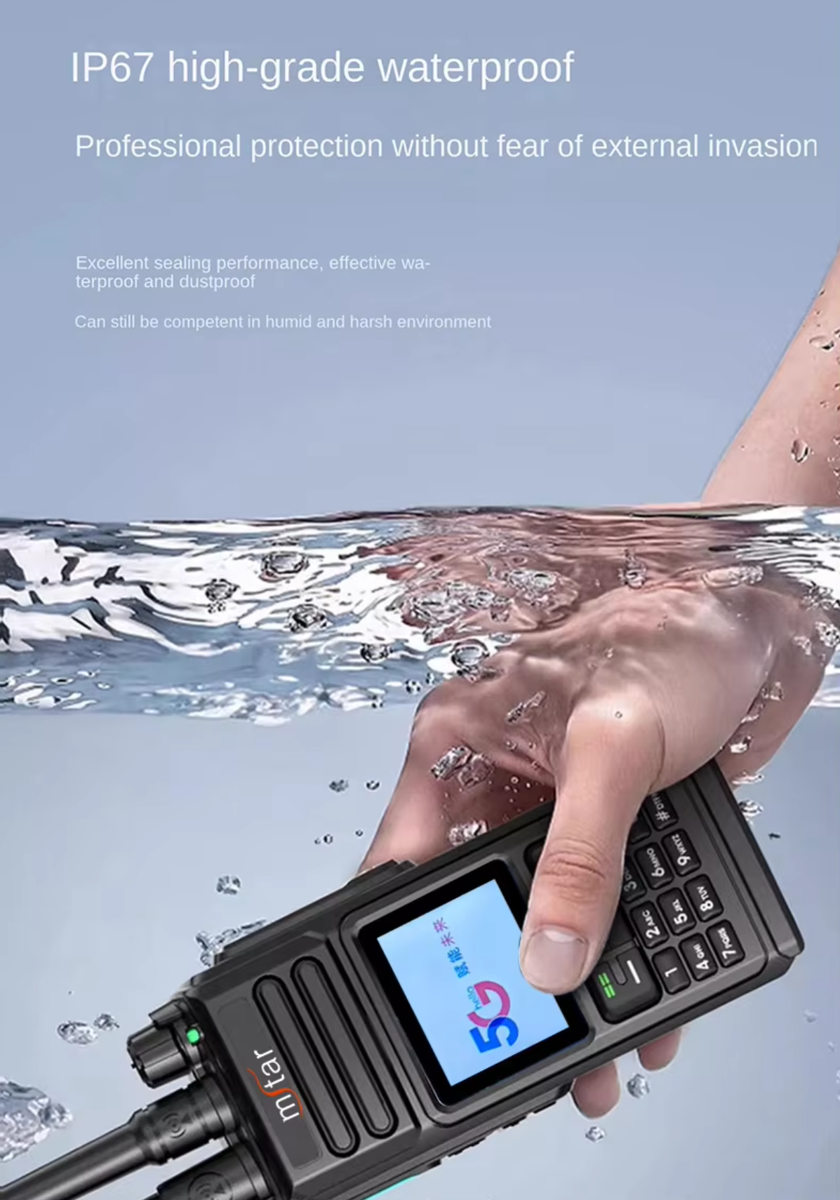 Mstar M100 Plus License Free Walkie Talkie UHF Frequency Long Range Handheld Two Way Radio