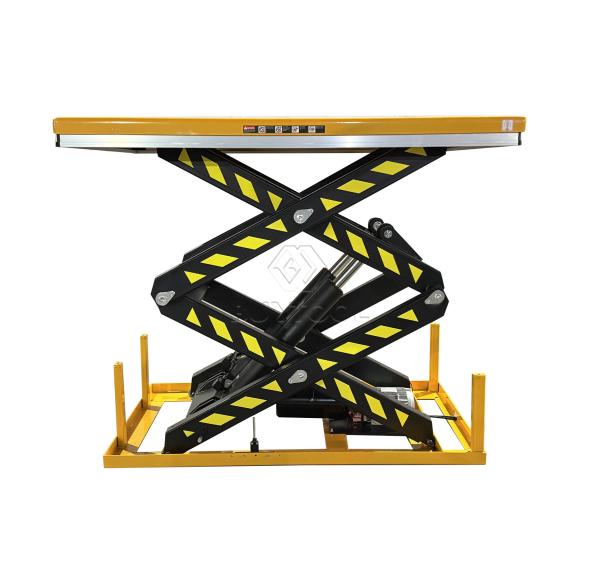 350kg Hydraulic Electric Mobile Double Scissor Lift Table Cart 70 Max Height
