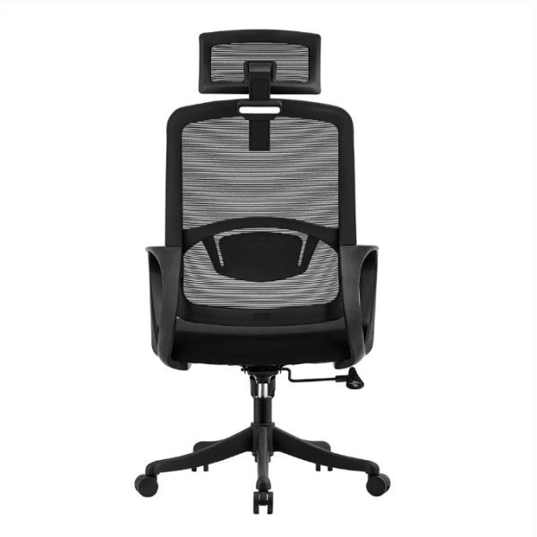 A2302B High Back Executive Black Mesh Swivel Caster Wheels Office Chair