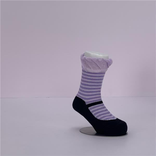 Soft and Durable Ruffle Socks for Infant Baby Girl in Princess Shoe Shape 12-24M Size