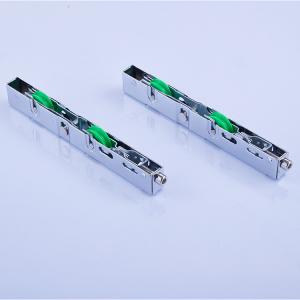 Matière plastique de porte coulissante des rouleaux 159×13×21mm de fer vert de taille