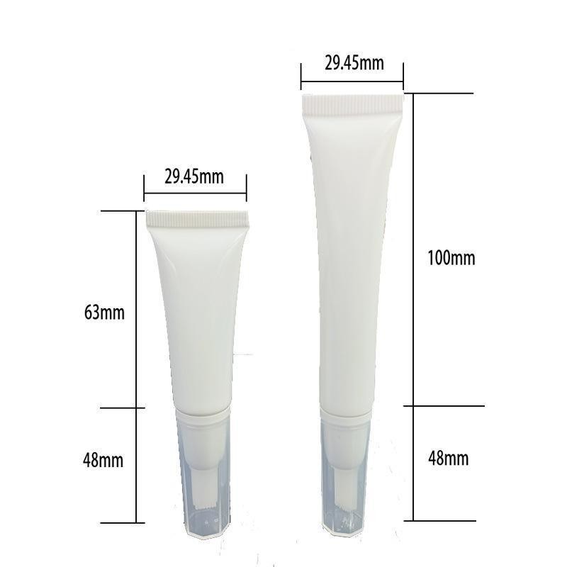 Customized 19-Bristle Brush Head Blank Hose Plastic Tube for Supply 10g/20g/30g/100g