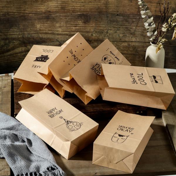 Custom Printed Kraft Gift Bags Eco Friendly Packaging