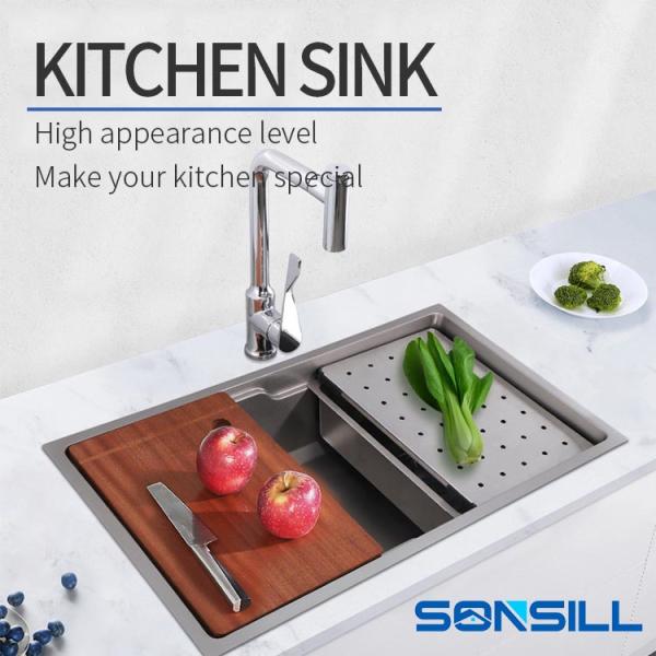 Nano Silver Versatile Kitchen Sink With Inner Basin Size 700mm*445mm*215mm