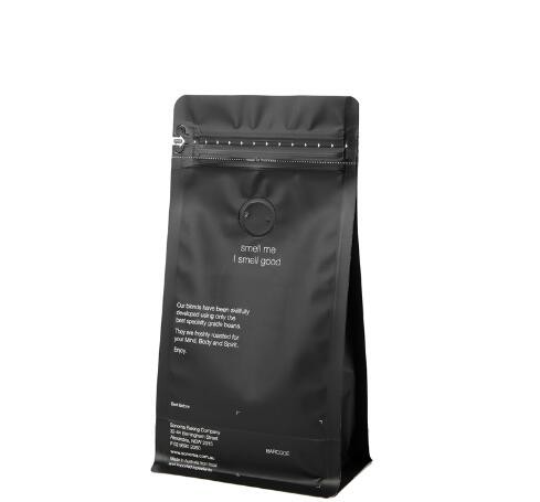Flat Bottom Gusset Custom Printed Aluminum Foil Coffee Bean Bags Wholesale