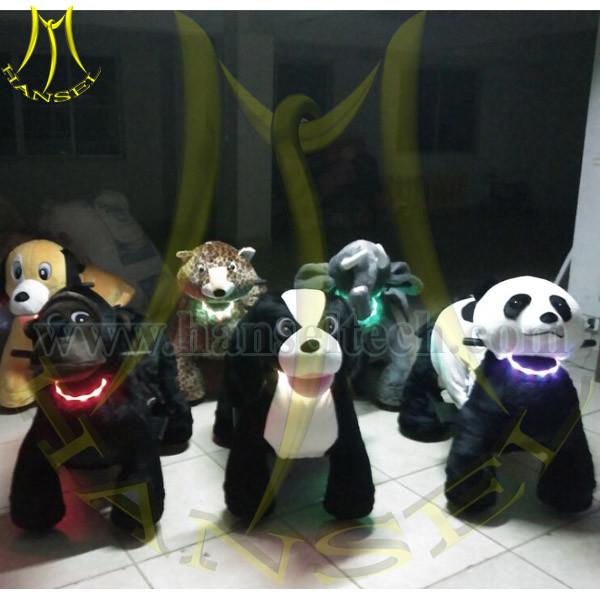 Hansel 2016 high quality Kids Coin Operated Game Machine Walk Pet Horse Animal Green Dinosaur Animal Ride