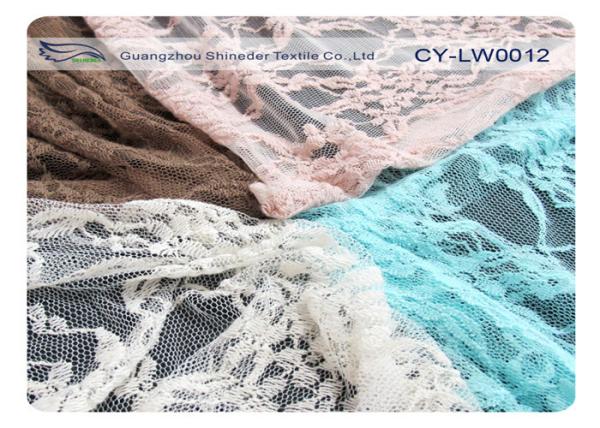 Scalloped Cotton Nylon Lace Fabric 