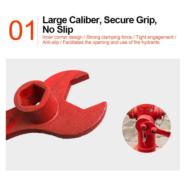 The Manufacturer Produces Thickened and Strengthened Cast Iron Fire Wrenches.