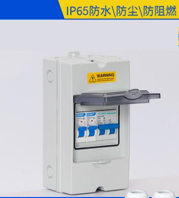 Caixa de distribuição à prova de intempéries elétrica plástica IP65 impermeável 4 6 9 12 18 24 36 módulos MCB