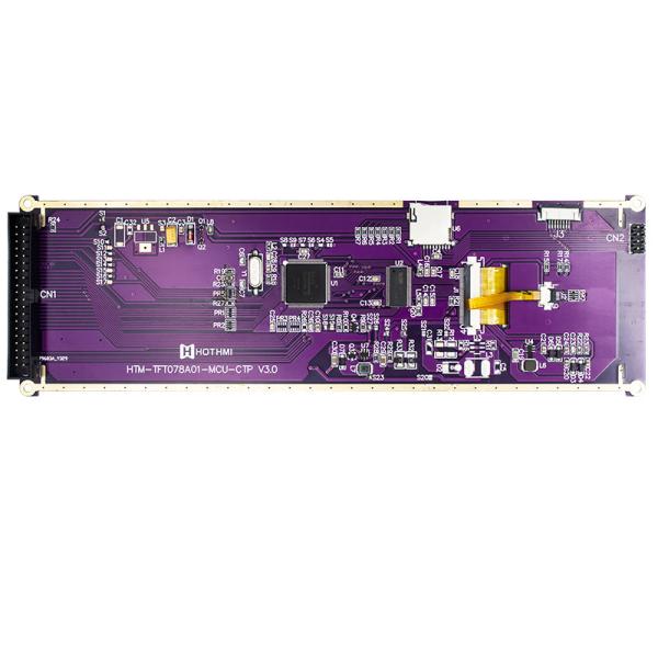 Affichage de 7,84 de pouce de barre IPS TFT LCD de style 1280x400 MCU pour le moniteur de voiture