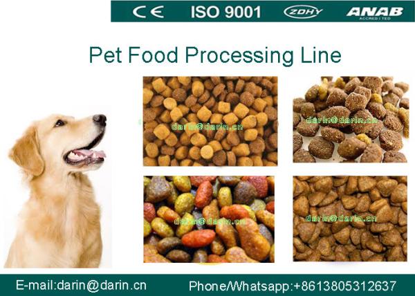 Two Ton Dry Dog food processing equipment / Floating Fish Food Extruding machine