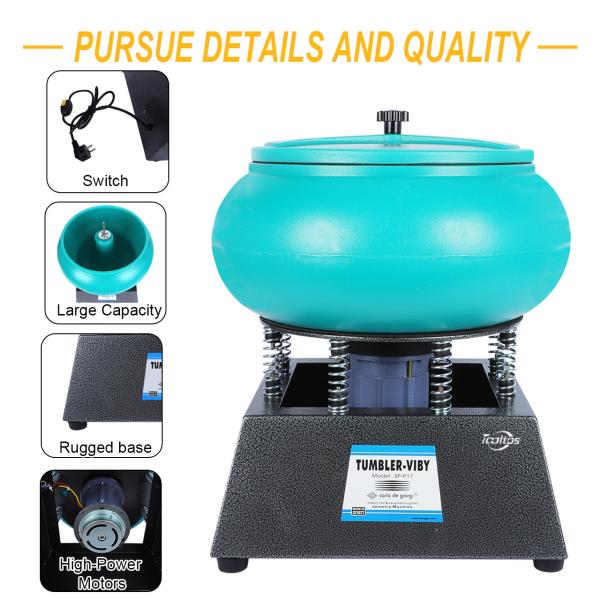 18 Inch Jewelry Polishing Machine Vibratory Tumbler Polishing Machine