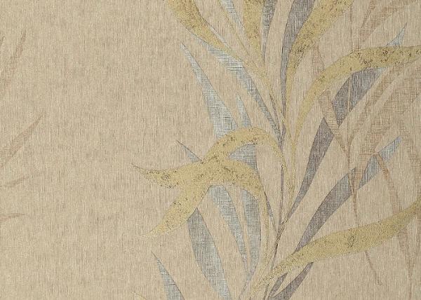 0.53*10M Washable Waterproof Vinyl Wallpaper Grey Color and Leaf Pattern